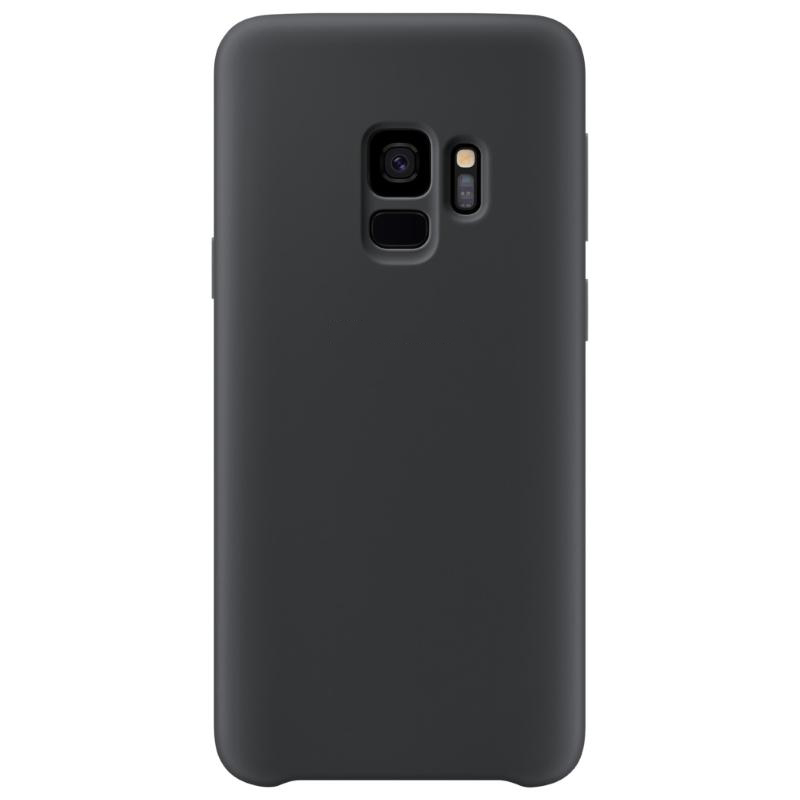 Чехол Galaxy S9 Silicone Cover Black Black (Черный)