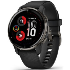Garmin Venu 2 Plus GPS / Black Case / Silicone Band ANZ