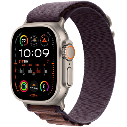 Apple Watch Ultra 2 49mm Alpine Loop Indigo / Titanium Case