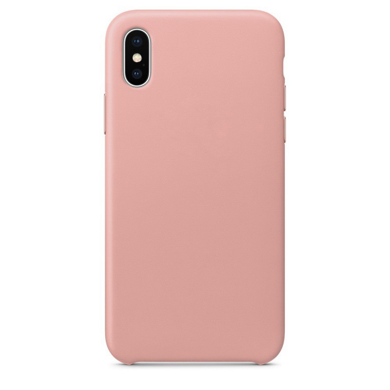 Чехол iPhone X Leather Case Pink