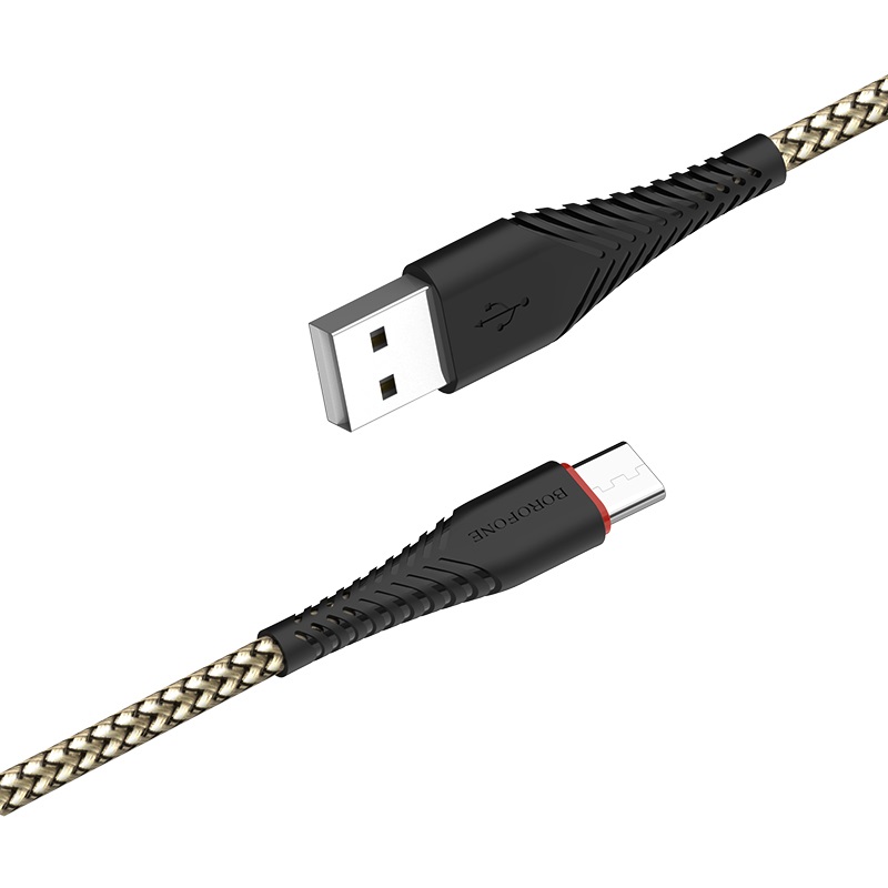 Кабель USB - MicroUSB/ Borofone BX25/ 1M / Черный