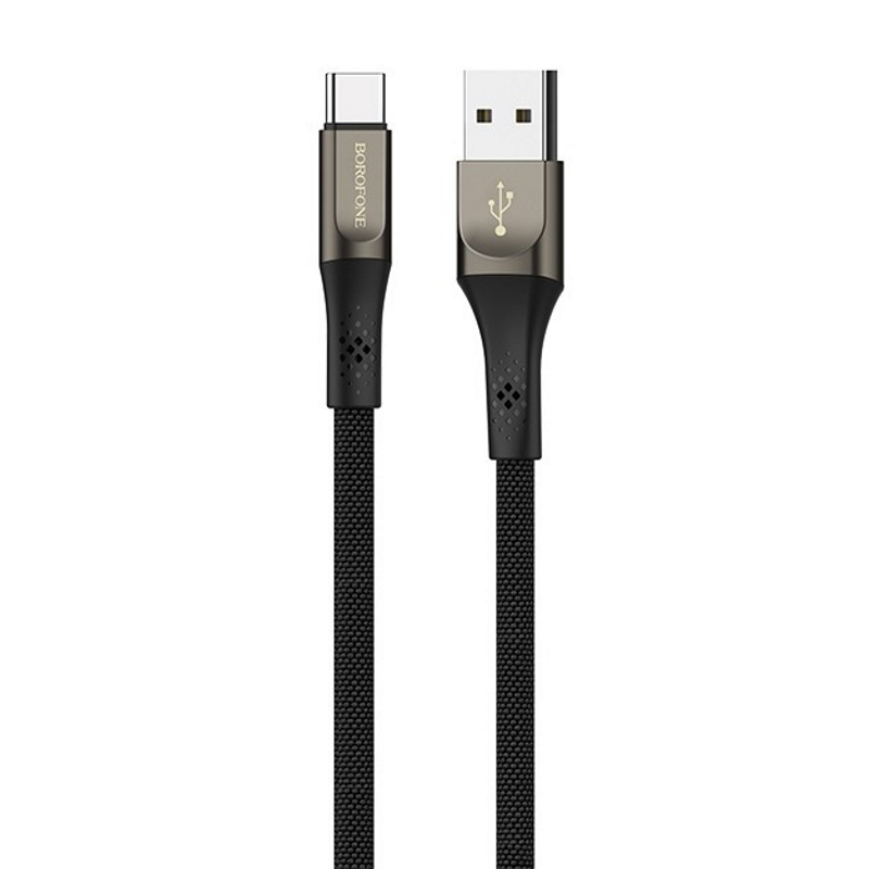 Кабель USB - Type-C / Borofone BU7 / 1M / Черный