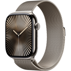 Apple Watch 10 42mm Natural Milanese Loop / Titanium Case