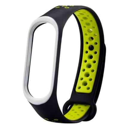 Ремешок для Mi Band 3 Nike Black-Lime