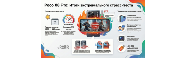 Жесткий тест Poco X8 Pro. Нагрев, игры и автономность