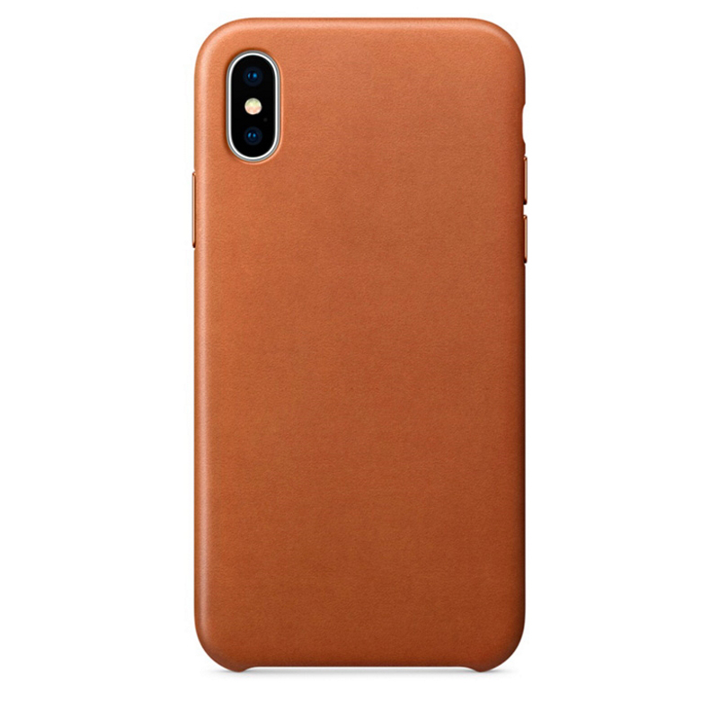 Чехол iPhone X Leather Case Brown