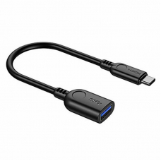 Переходник USB - Type-C / Rock RCB0603 Black