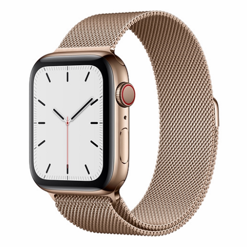 Apple Watch S5 44mm (Cellular) Gold Stainless Steel / Gold Milanese Loop