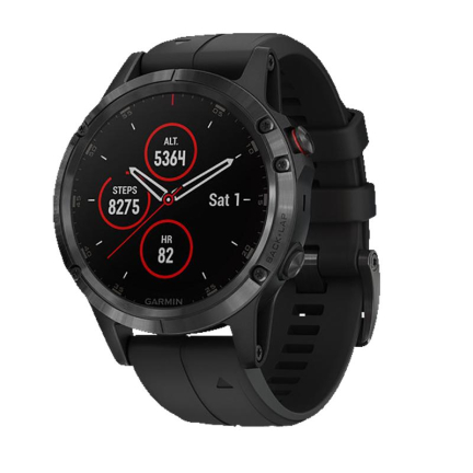 Смарт Часы Garmin Fenix 5 Plus Sapphire Black / Black Band