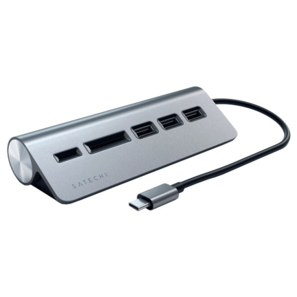 Адаптер Satechi Type-C Combo Port 3-USB-A + SD/MicroSD Gray