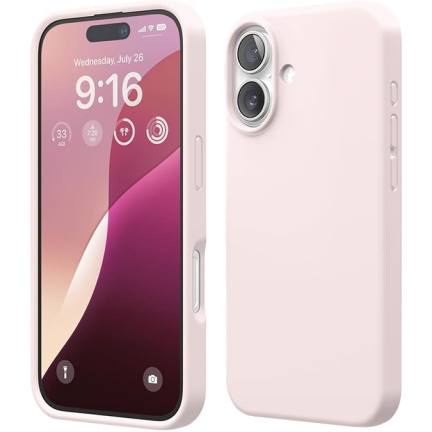 Чехол iPhone 16 Elago Soft Silicone Lovely Pink (Розовый)